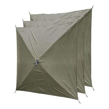 CLAM Quick-Set Screen Hub Tent Wind & Sun Panels, Accessory Only, Green