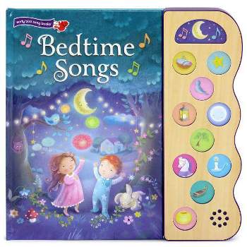 Bedtime Songs 11 Button Song Book - by Scarlett Wing (Hardcover)
