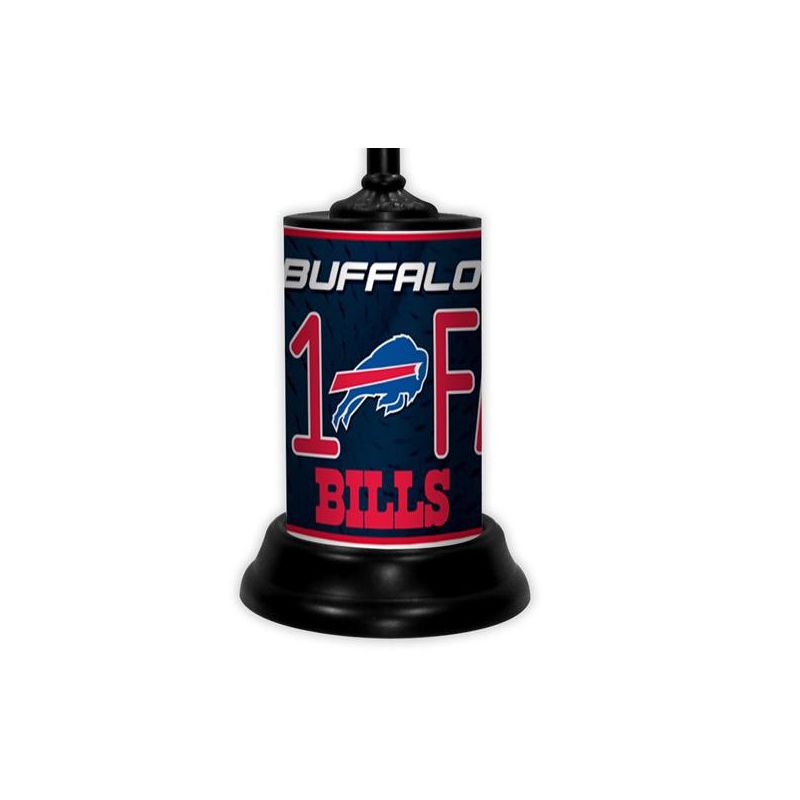 NFL 18-inch Desk/Table Lamp with Shade, #1 Fan with Team Logo, Buffalo Bills, 2 of 4