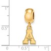 Black Bow Jewelry 14k Yellow Gold Plated Sterling Silver Appalachian State Mountaineers NCAA Bead Charm - 2 of 3