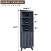 SinCiDo 68" Tall Corner Cabinet with Modern Fluted Design, Adjustable Shelves & Curved Profile for Bathroom, Living Room, Kitchen - 2 of 4