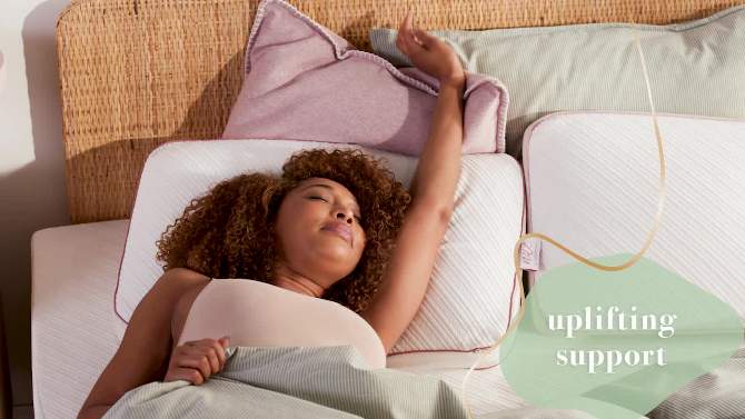 3" Advanced Support Mattress Topper with Cool Touch Antimicrobial Cover - nüe by Novaform, 2 of 11, play video