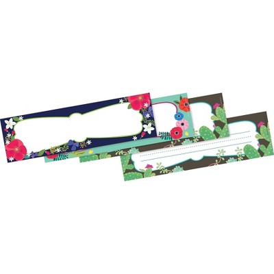 Barker Creek Double-Sided Bulletin Board Signs / Name Plates Petals & Prickles BC1445