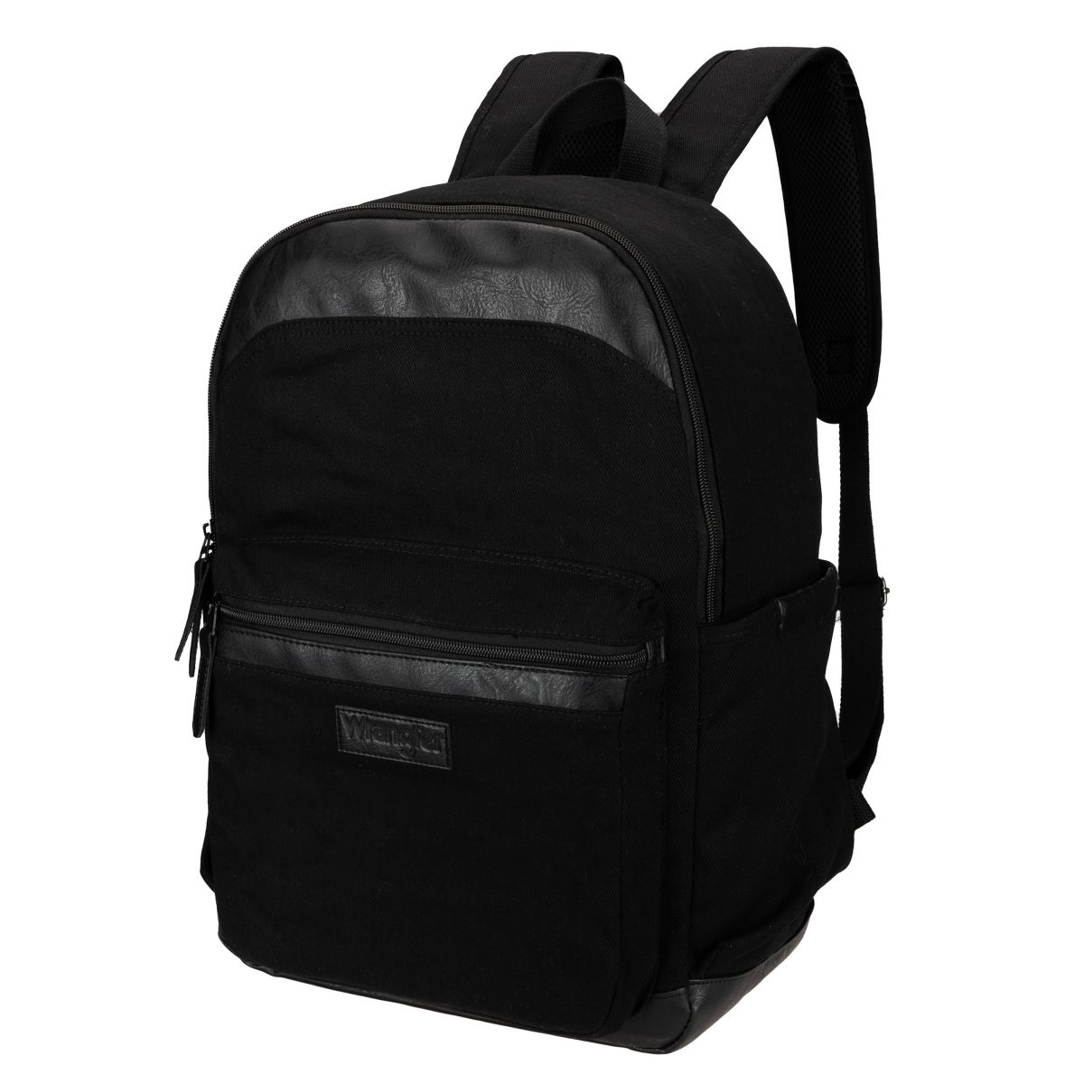Wrangler Powell Denim Laptop Backpack for Adult Kid, Brand Logo Water-Resistant Casual Daypack for Travel School with Padded Laptop Notebook Sleeve - thumbnail 5