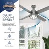 Hunter Searow 54" Matte Black Lighted Ceiling Fan with Integrated LED - Modern Farmhouse Outdoor Design - 4 of 4
