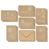 36 Pack Best Paper Greetings Kraft Sympathy Cards with Envelopes, 6 Floral Designs 4x6 In - image 4 of 4