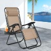 BeatMassage Zero Gravity Chair Foldable Patio Chair Lounge Patio Chaise with Cup Holder - 2 of 4