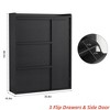 Shoe Cabinet with 2/3/4/6 Flip Drawers/ with 3 Flip Drawers & Side Door, Wooden Shoe Organizer w/Adjustable Shelf, Shoe Storage for Entryway - 2 of 4