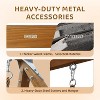 JOYMOR Kids 3-10 DIY A-Frame Swing Set Outdoor Playset Heavy-Duty Metal Frame Cedar Wood - 4 of 4