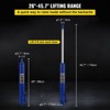 Yukimo 8-Ton Hydraulic Long Ram Jack, Blue, with Single Piston Pump and Clevis Base - 3 of 4