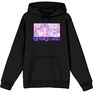 Chrome Baddie Y2K Trend Butterflies and Cassette Tape Adult Long Sleeve Hoodie - 1 of 2
