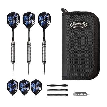 Viper Rock and Roll Steel Tip Darts with Casemaster Deluxe Dart Case - Black