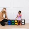 ECR4Kids Streamline 10 Cubby Tray Cabinet with 10 Scoop Front Storage Bins, 2x5, Grey Wash - 4 of 4