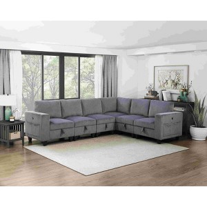 CAVINAS Corduroy Accent Chair with Hidden Storage Under Seat,Modern Upholstered Living Room Chairs,Reading Chairs for Living Room - 1 of 4
