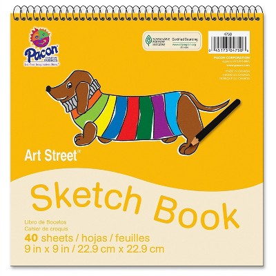 Pacon Sketch Book 9"x9" 40SH/PD White 4750