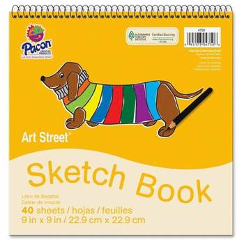 My Ideas® Sketch Book, Drawing Paper, Top Wire 9 x 12, 30 sheets