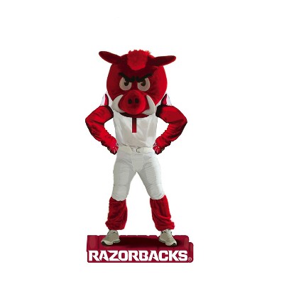 University of Arkansas Red and White Polyresin Mascot Statue
