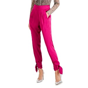 I.N.C International Concepts Womens Tie Bottom Casual Trouser Pants, Purple, 10 - 1 of 1
