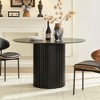Sapphtopaz Round Dining Table Kitchen Table Modern Wood Dining Table with Sturdy Cylindrical Base for Kitchen, Small Spaces - 3 of 4