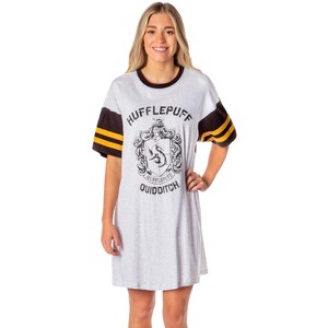 Harry Potter Women's All Houses Nightgown Pajama Shirt Dress - 1 of 4