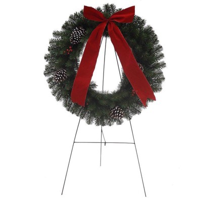 Holiday Bright Lights 30 in. D Memorial Christmas Wreath (Case of 4)