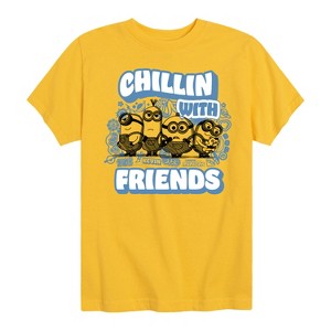 Boys' - Despicable Me - Chillin' With Friends Minions Short Sleeve Graphic T-Shirt - 1 of 4