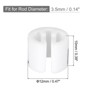 Unique Bargains Plastic Fit 0.14 Inch Rod Round Clothes Hanger Marker Size Tag 100 Pcs - 2 of 4