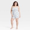 Women's Ribbed Tank Top and Shorts Pajama Set - Colsie™ - 2 of 3