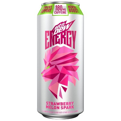 Mountain Dew Energy Strawberry Melon Spark Energy Drink - 16 fl oz Can