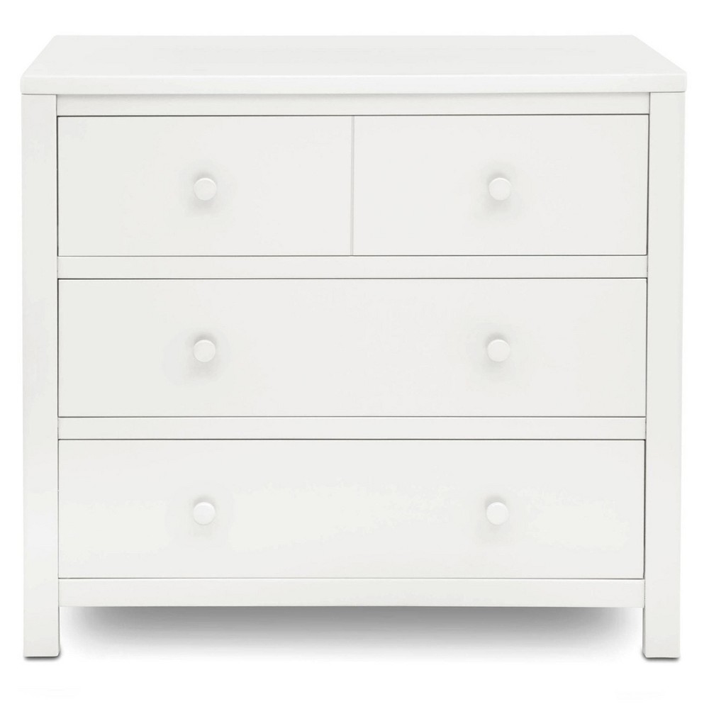 Delta Children 3 Drawer Dresser with Interlocking Drawers - Bianca White -  89450706