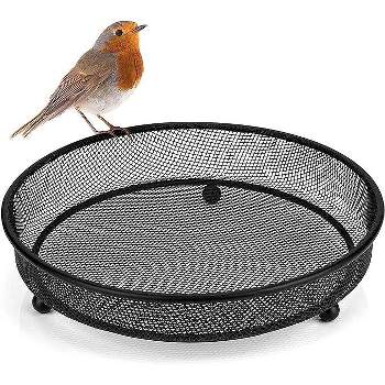 Tangkula Large Metal Wild Bird Feeder for Outdoor Hanging w/ Perch Resin  Squirrel Proof