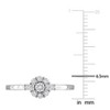 CREATED FOREVER | Sterling Silver 1/3 CT TW Lab-Grown Diamond Halo Engagement Ring - 4 of 4