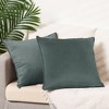 Unique Bargains Velvet Throw Home Decor Solid Couch Sofa Living Room Pillow Covers - 2 of 4