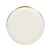 Jennifer Taylor Home Nebula 26" Backless Round Upholstered Counter Stool with Burl Wood - 2 of 4