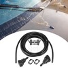 Unique Bargains Front Windshield Washer Hose Kit Fit for Chrysler Aspen with 3 Meter Washer Fluid Hose Black Pack of 15 with 12 Pcs Hose Connectors - 3 of 4