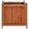 vidaXL Raised Bed Set of 2 Brown Firwood with Water-Based Paint, Large - 4 of 4
