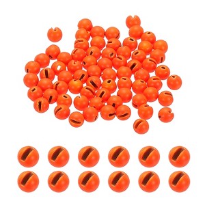 Unique Bargains Fly Tying Slotted Tungsten Round Beads for Variety Jig Hooks 70 Pcs - 1 of 4