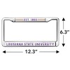 LSU Est. 1860 Full Size Standard License Plate Metal Frame - 4 of 4