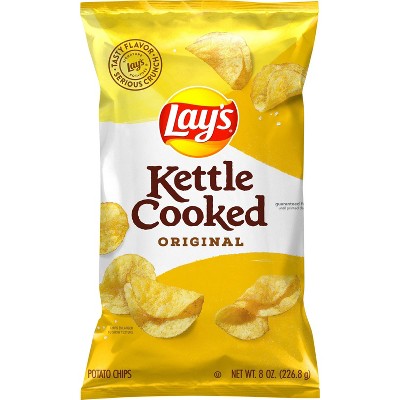 Lay's Kettle Cooked Original Potato Chips - 8.0oz