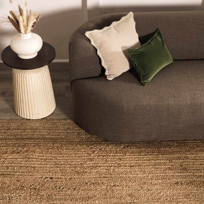 Hauteloom Shippagan Tan Jute Braided Rug
