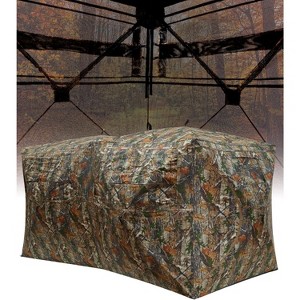 GustoWave 2-4 Person Hunting Shelter Waterproof Camouflage Tent with Quiet Magnetic Door Easy to Carry Suitable for Deer and Turkey Hunting - 1 of 4