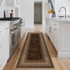 Indoor Modern Bordered Non Slip Throw Carpet Low Pile Machine Washable Area Rug - 4 of 4