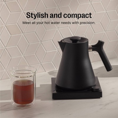 Matte Black Stainless Steel Electric Kettle with Precision Control