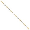 Black Bow Jewelry 14k Two Tone Gold 5mm Twisted Link Bracelet, 7 Inch - 2 of 4