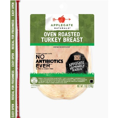 Applegate Natural Sliced Oven Roasted Turkey Breast - 7oz