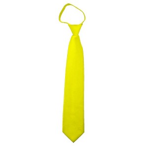 Men's Solid Color Zipper Neckties - 1 of 3