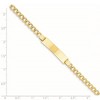 Black Bow Jewelry 14k Yellow Gold 4.75mm Hollow Curb Link I.D. Bracelet - 7 Inch - 4 of 4