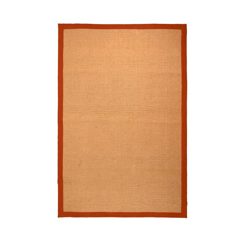 Modern Rustic Handcrafted Natural Classic Handwoven Jute Indoor Area Rug by Blue Nile Mills, 1 of 4