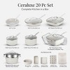 Granitestone Ceraluxe Speckle 20 Piece Ceramic Nonstick Cookware and Bakeware Set - 2 of 4