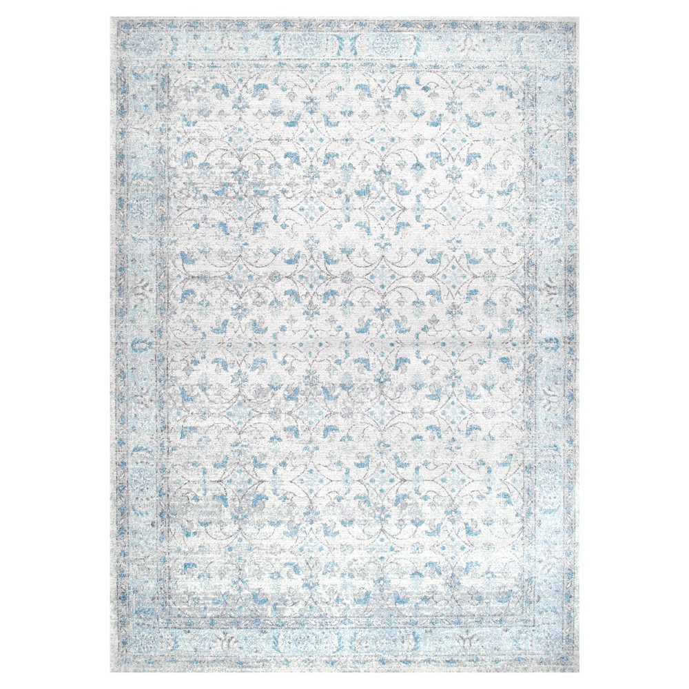 5'3inx7'9 Vintage Rio Area Rug Aqua - nuLOOM
